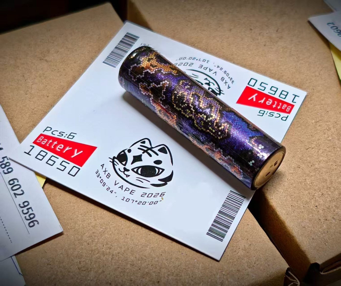 18650流金蟒蛇紋電池皮
