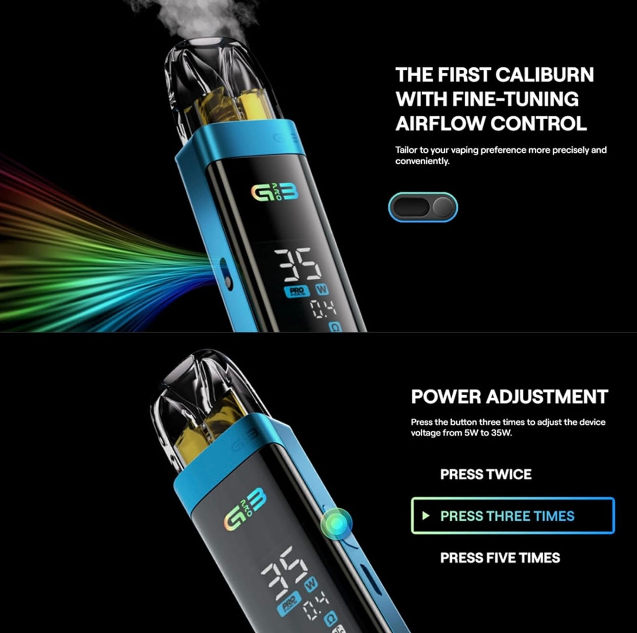Uwell Caliburn G3 Pro 咖哩棒G3 PRO 1000mAh