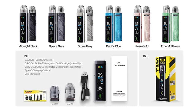 Uwell Caliburn G3 Pro 咖哩棒G3 PRO 1000mAh