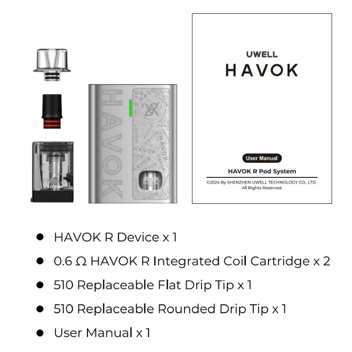 Uwell Havok R 咖哩棒 酒壺 
100%不漏油