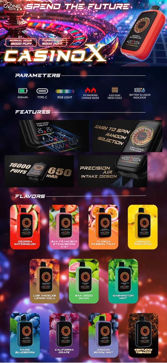 AONE VAPE Casino X 賭場 一次性 3%