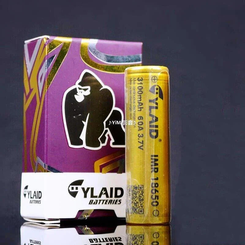 YLAID 大猩猩電池 18650 3100mah 60A 金皮