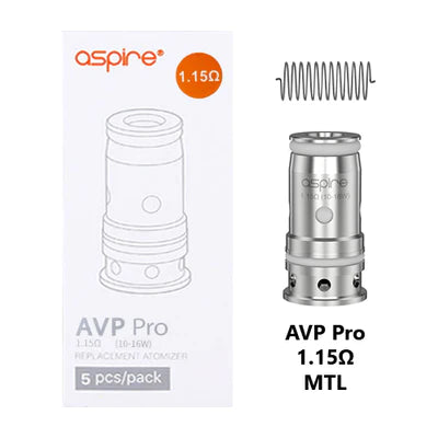 Aspire AVP Coils 一盒5入