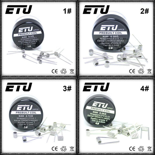 ETU Coil NI80 克萊普頓線 一盒10PC