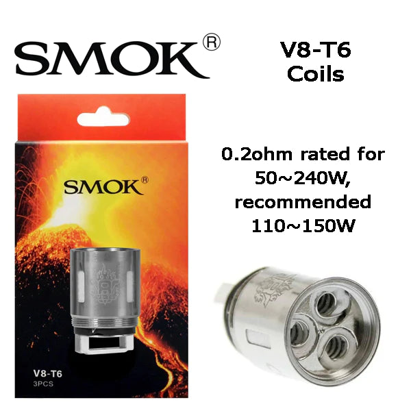 SMOK TFV8 V8-T6  一盒3入