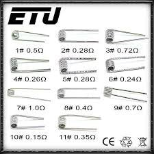 ETU Coil NI80 克萊普頓線 一盒10PC